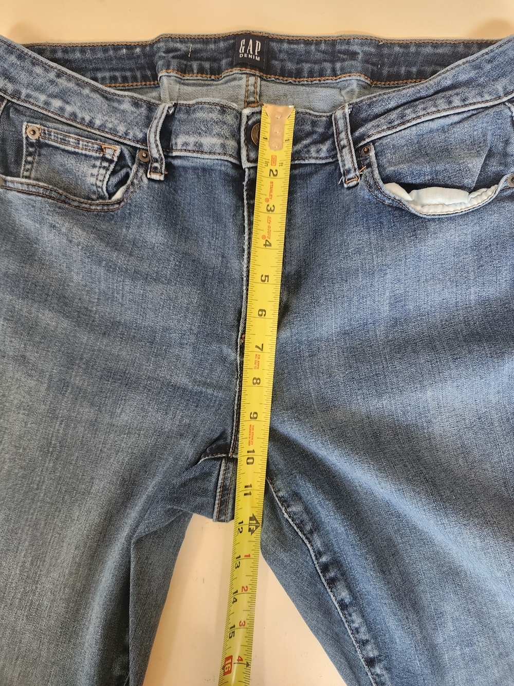 Gap Curvy True Skinny Jeans Dark Indigo Wash Size 33R - Picture 4 of 8